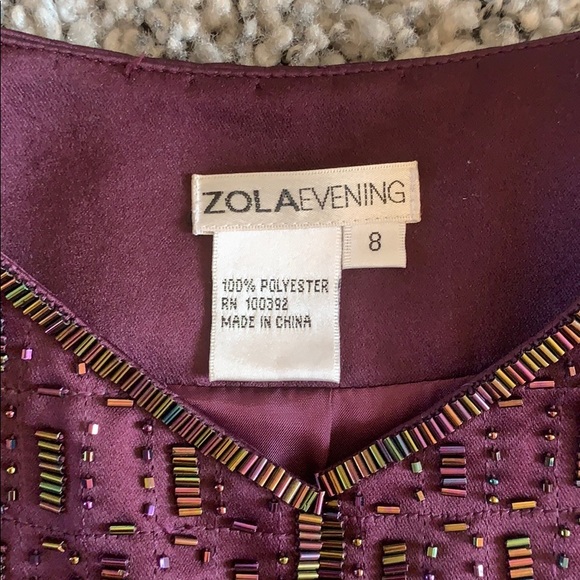 Zola evening gorgeous purple blazer size 8 - Picture 2 of 6